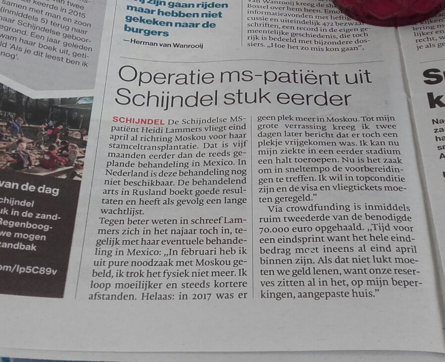 Artikel Brabants Dagblad 10 Maart 2